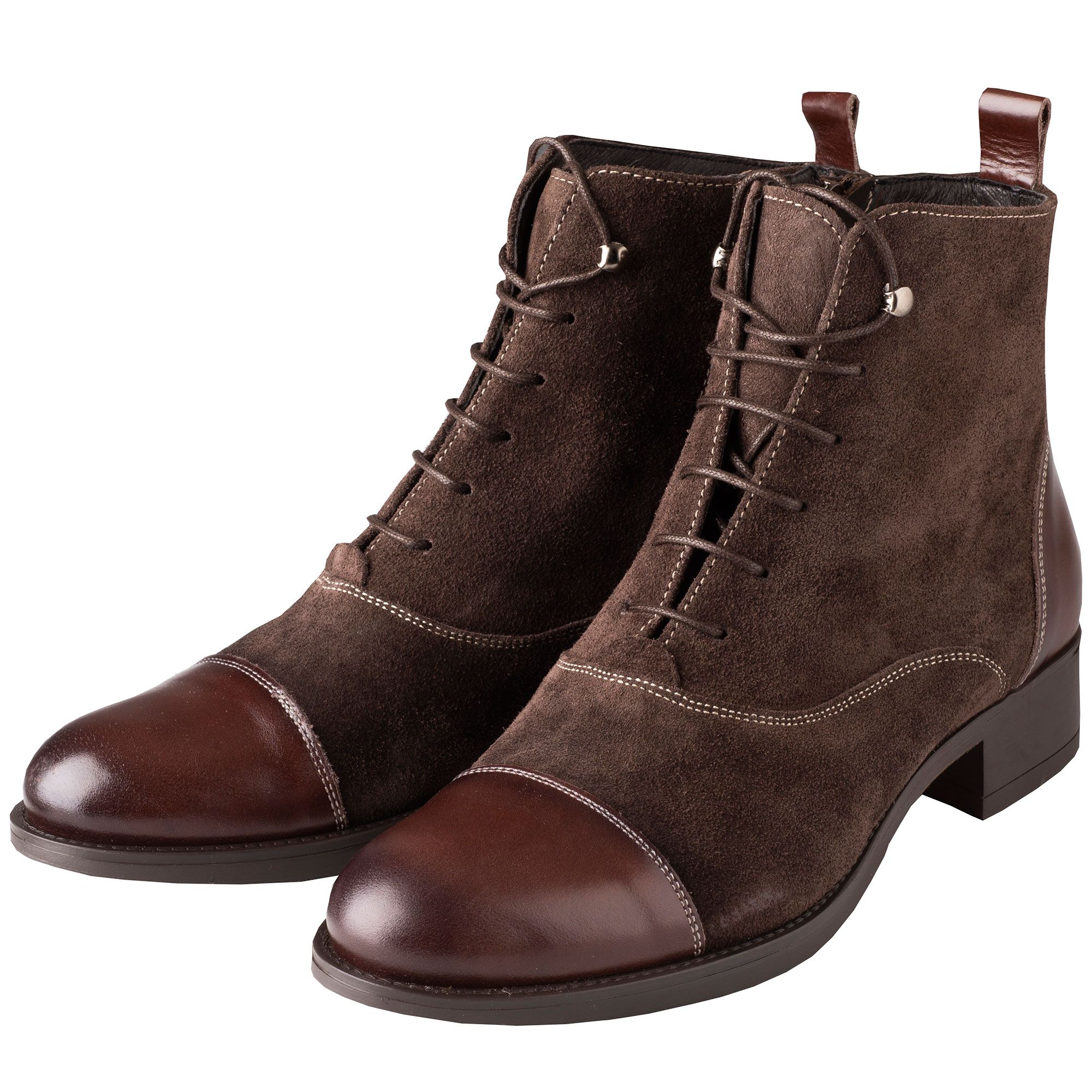Brown Leather Lace Up Ankle Boots | Ladies Country Clothing | Cordings