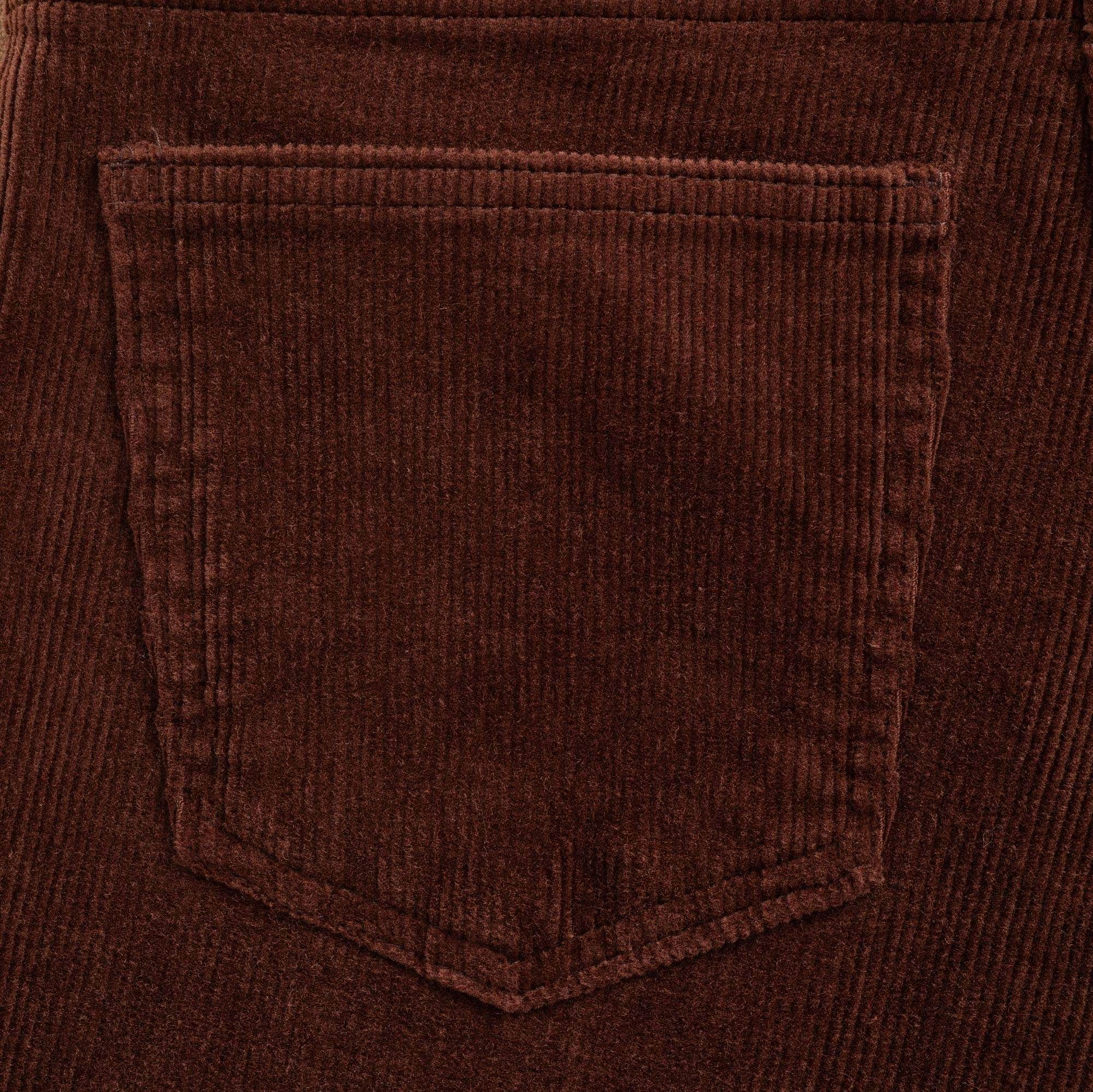 Chocolate Classic Stretch Corduroy Jeans | Cordings