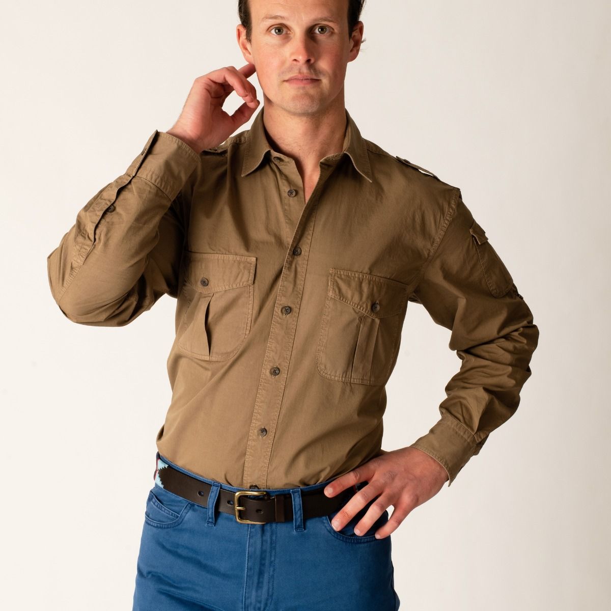 safari khaki clothing