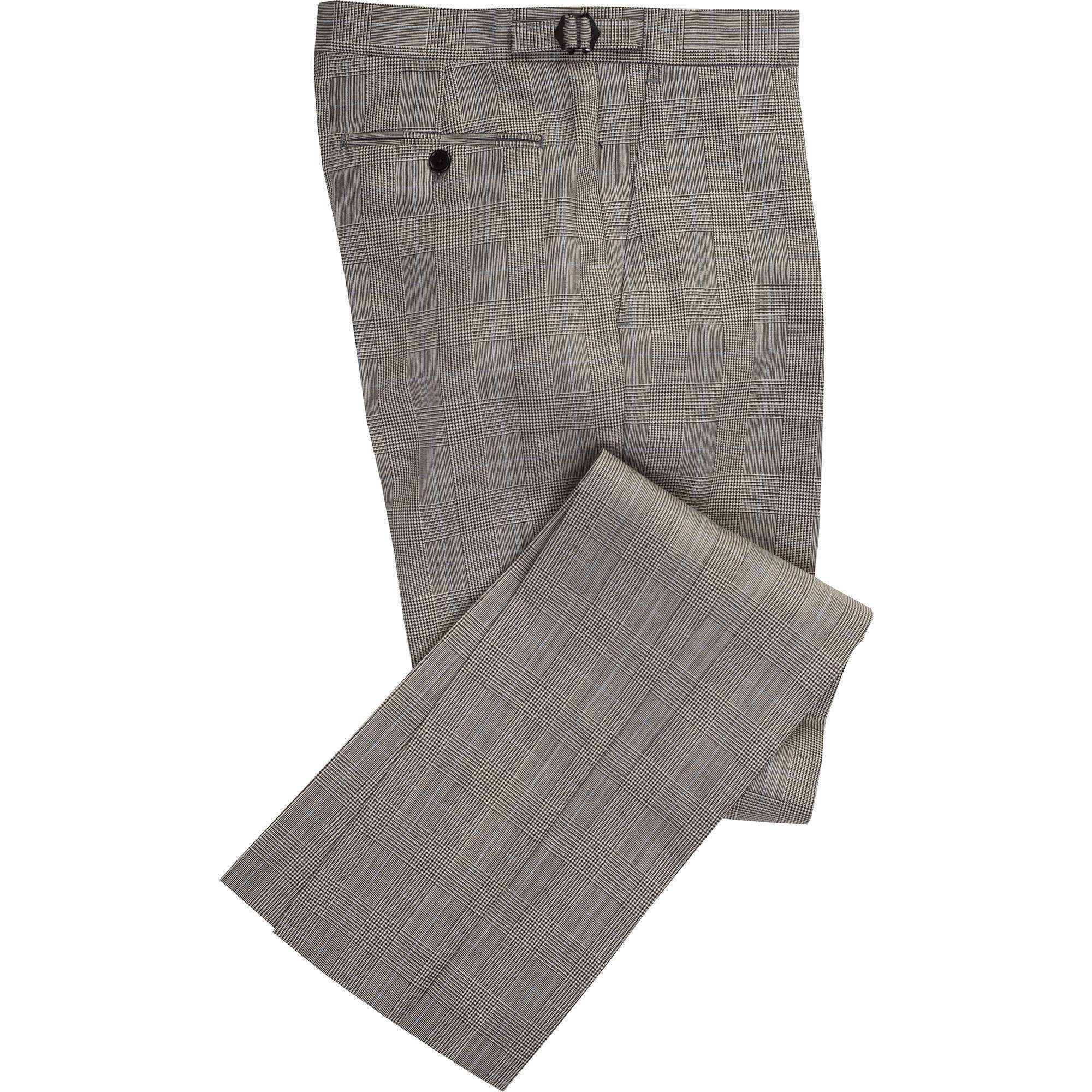 Grey 9oz Prince of Wales Three Button Suit | Men's Country Clothing ...