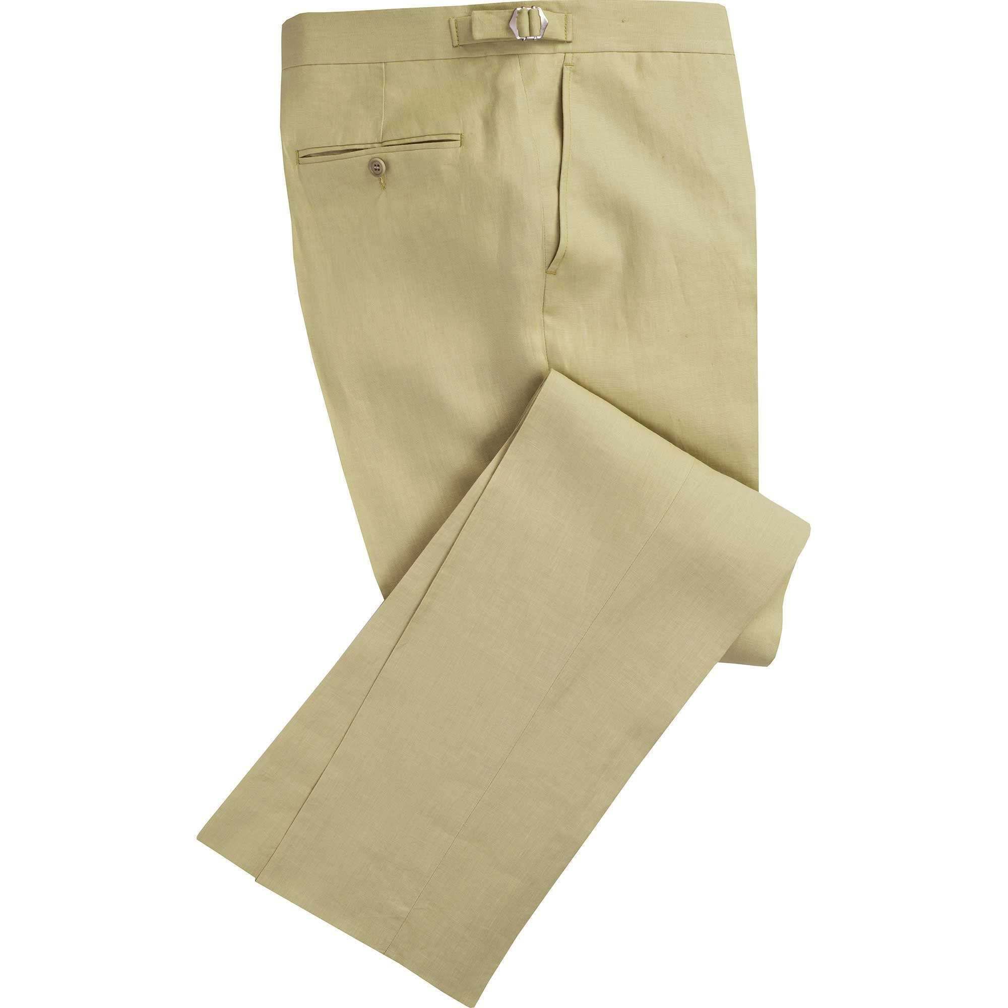 Sand Linen Trousers | Men's Country Clothing | Cordings