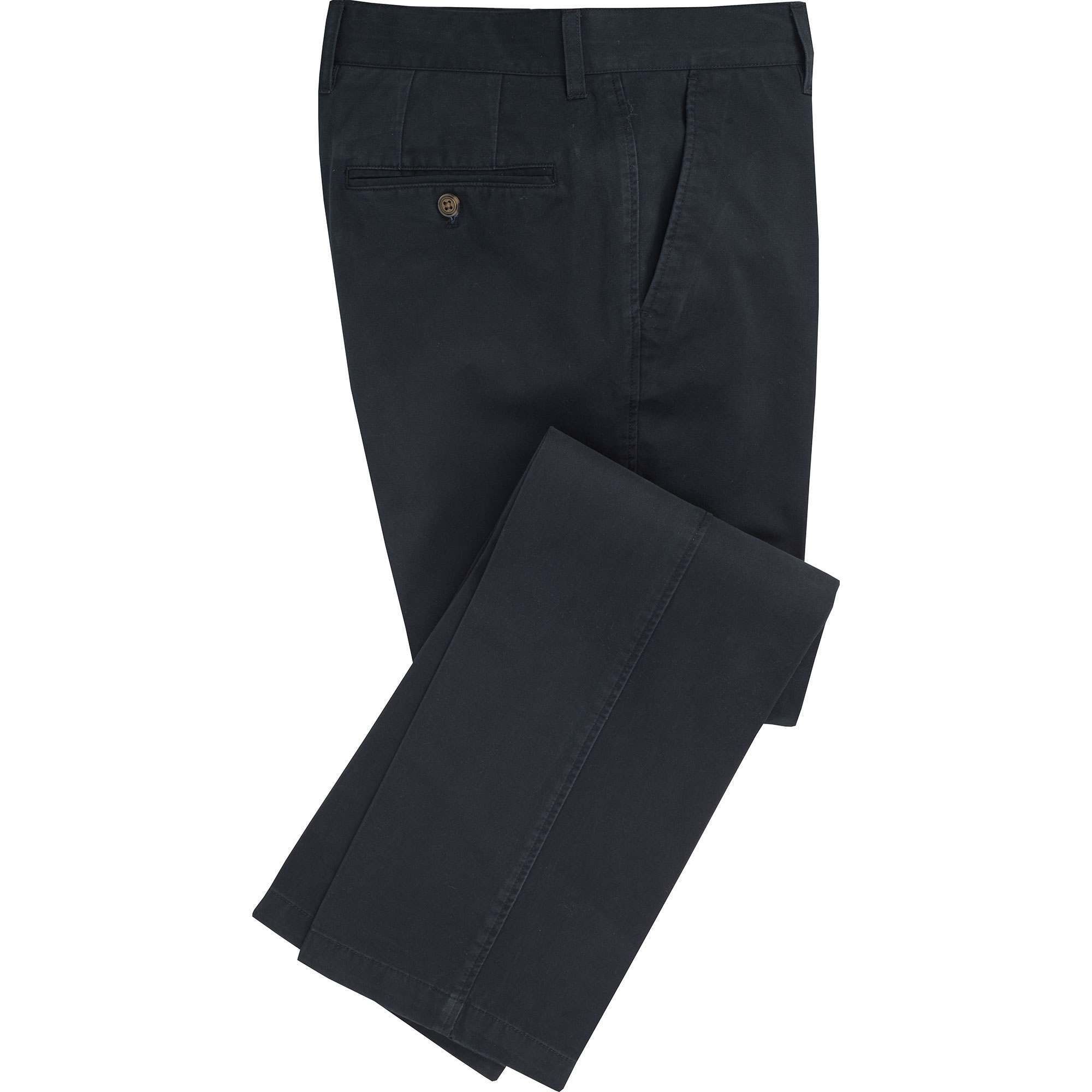 Navy Washed Twill Trousers | Men's Country Clothing | Cordings