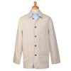 Cream Monty Keel Linen Chore Jacket