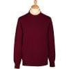Bordeaux Lambswool Crewneck  Jumper