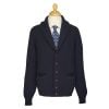 Navy 4 Ply Lambswool Cardigan