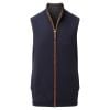 Schoffel Navy Charcoal Cashmere Reversible Gilet