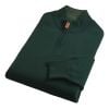Green 1/4 Zip Lambswool Jumper
