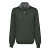 Fern Green 1/4 Zip Fine Wool Jumper