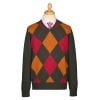 Argyle V-Neck Jumper