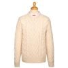Cream Beacon Cable Crewneck