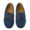 Blue Suede Deck Loafers
