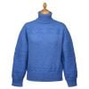 Blue Alpine Roll Neck Sweater