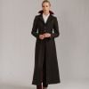 Dark Brown T.ba Long Tweed Coat
