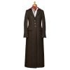 Dark Brown T.ba Long Tweed Coat