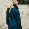 Navy Classic Belted Trench Coat