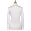 White Pin Tuck Pie Crust Cotton Shirt