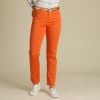 Orange Cotton Stretch Lily Jeans
