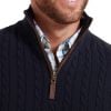 Schöffel Navy Calton Cable ¼ Zip Jumper