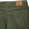 Olive Green James Cotton Twill Jeans