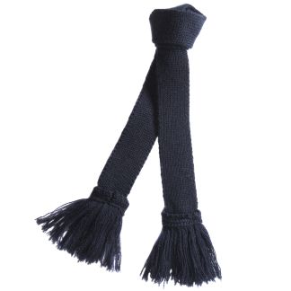 Cordings Navy Wool Garter Tie Dif ferent Angle 1