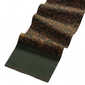 Cordings Green Hunting Paisley Silk Scarf Different Angle 1