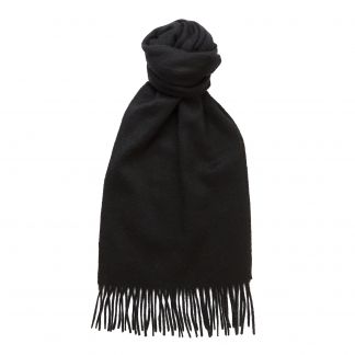 Cordings Black Speyside Cashmere Scarf Different Angle 1