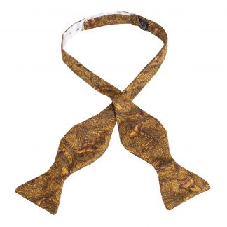 Cordings Gold Pheasant Silk Bow Tie Main Image