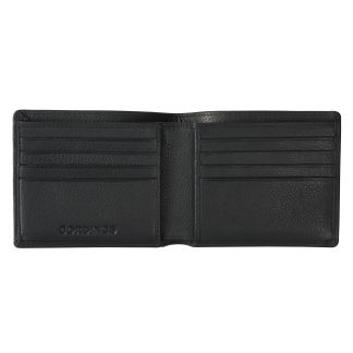 Cordings Black Leather Bi Fold Card Wallet Dif ferent Angle 1
