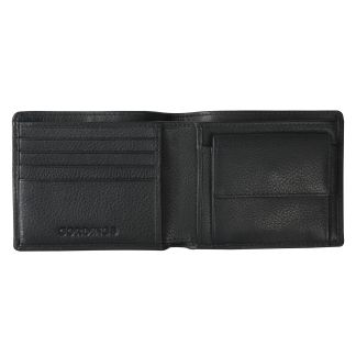Cordings Black Leather Bi Fold Coin Wallet Dif ferent Angle 1