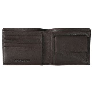 Cordings Brown Leather Bi Fold Coin Wallet Dif ferent Angle 1