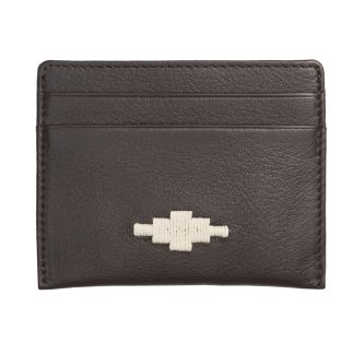 Cordings Brown Cream Leather Card Holder Main Image