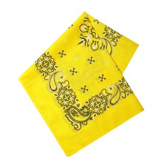 Cordings Yellow Paisley Cotton Bandana  Main Image