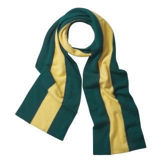 Cordings Green Cashmere College Scarf Main Image