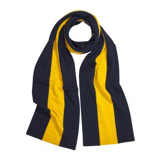 Cordings Navy Cashmere College Scarf Different Angle 1