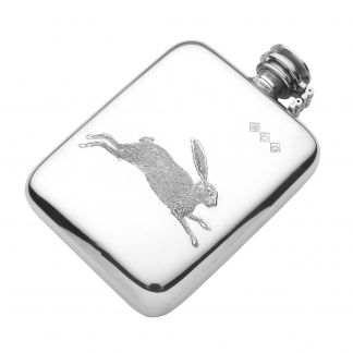 Cordings 6oz Hare Flask  Different Angle 1