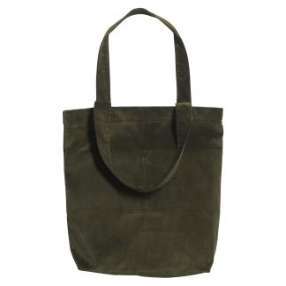 Cordings Green Olive Corduroy Shopper Bag Dif ferent Angle 1