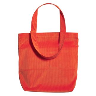 Cordings Orange Corduroy Shopper Bag Dif ferent Angle 1