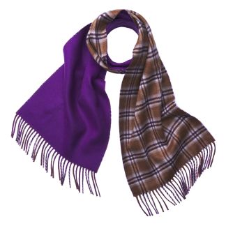 Cordings Brown Reversible Cashmere Scarf Main Image