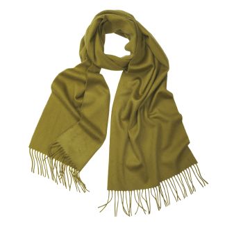 Cordings Green Solid Cashmere Scarf Main Image