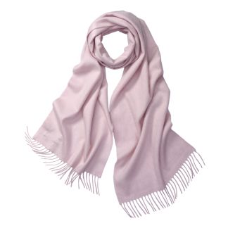 Cordings Pink Solid Cashmere Scarf Main Image