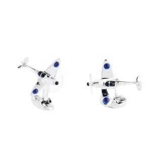 Cordings Spitfire Solid Silver Cufflinks Dif ferent Angle 1