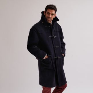 Cordings Navy Montgomery Duffle Coat Dif ferent Angle 1