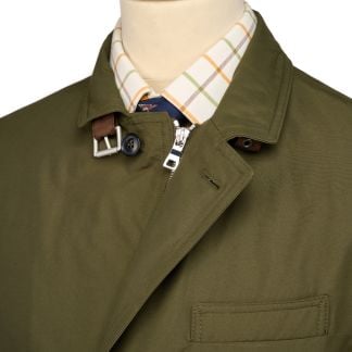 Cordings Olive Green Chelsea Car Coat Dif ferent Angle 1