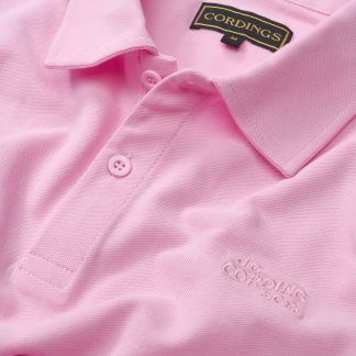 Cordings Pink Woodbridge Pique Polo Dif ferent Angle 1