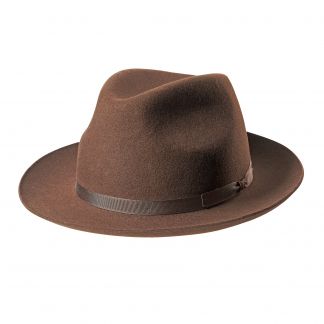 Cordings Brown Newbury Felt Trilby Hat Different Angle 1