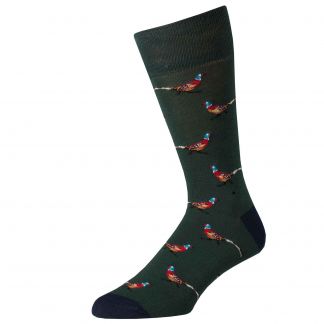 Cordings Green Wild Pheasant Fine Sock Main Image