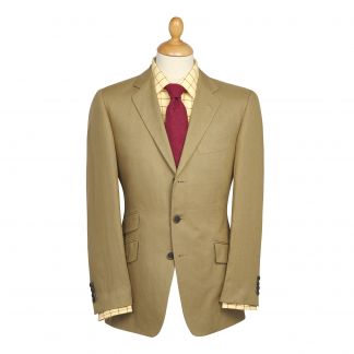 Cordings Olive Green Linen Jacket Main Image