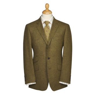 Cordings Moss Green Shetland Tweed Blazer Main Image