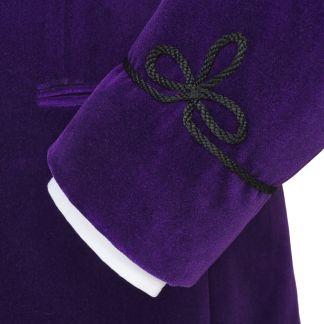 Cordings Purple Velvet Smoking Jacket Dif ferent Angle 1