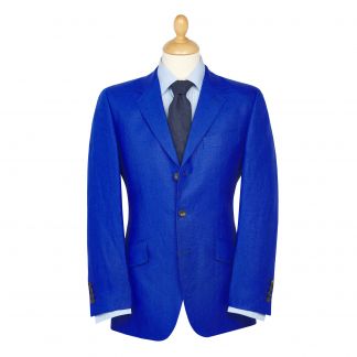 Cordings Royal Blue Bambridge Linen Jacket Main Image